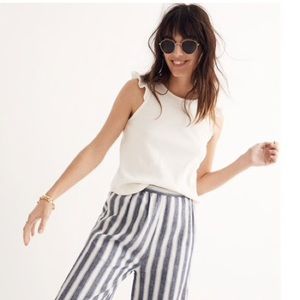 Madewell Ruffle Sleeve Tank Top Size XXS